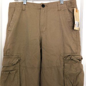 NWT Boys Cherokee Khaki Cargo Shorts - 16